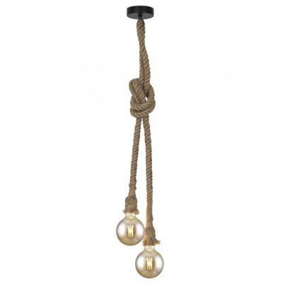 Colgante 2l Rope Cuerda Natura 2 X 60w E 27
