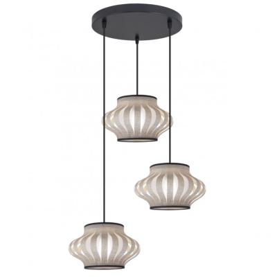 Colgante 3l Jana Negro 3 X 60w E 27